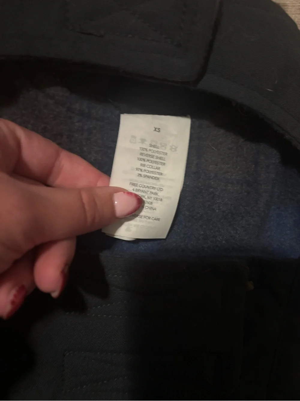 Free Country Black Dog Jacket with Reflective Trim